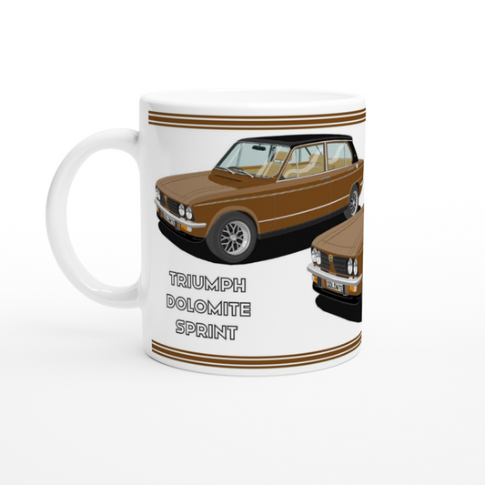 Triumph Dolomite Sprint in Brown Art Mug