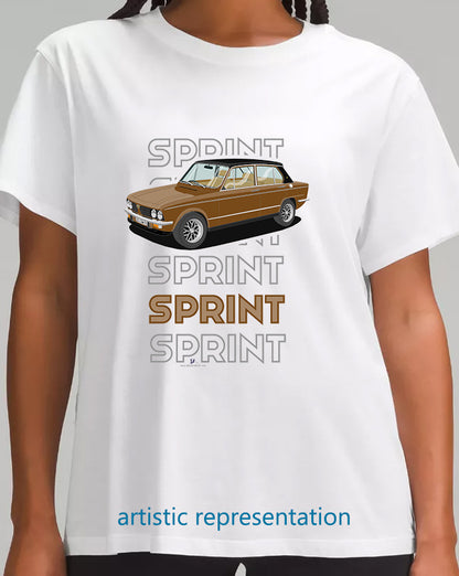 Triumph Dolomite Sprint in Brown Art T Shirt (Words)