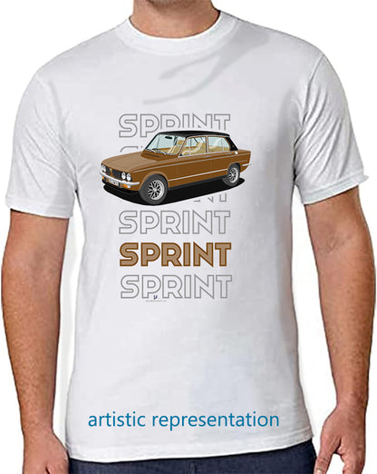 Triumph Dolomite Sprint in Brown Art T Shirt (Words)