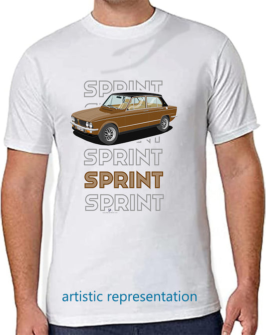 Triumph Dolomite Sprint in Brown Art T Shirt (Words)