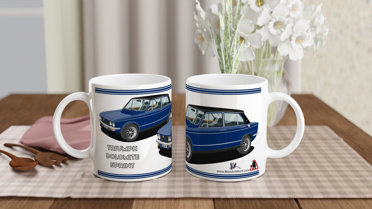 Triumph Dolomite Sprint in Dark Blue Art Mug