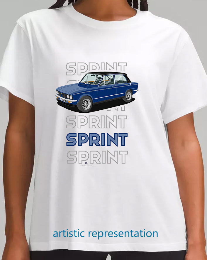 Triumph Dolomite Sprint in Dark Blue Art T Shirt (Words)