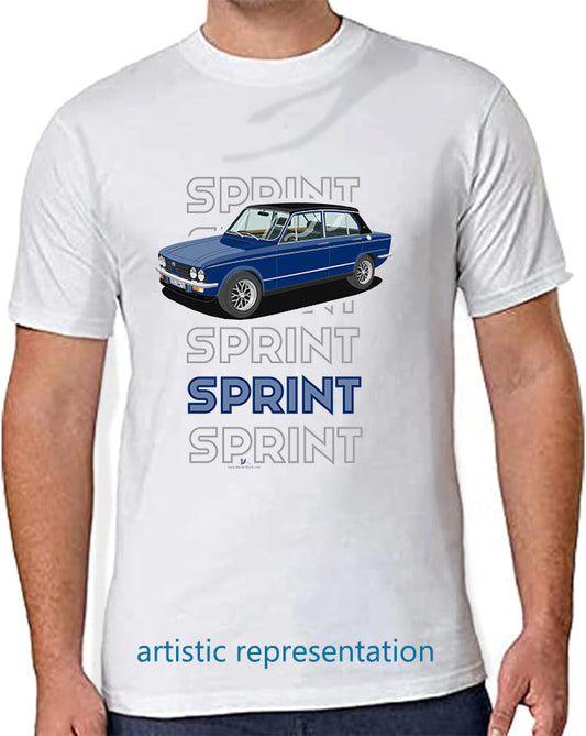 Triumph Dolomite Sprint in Dark Blue Art T Shirt (Words)