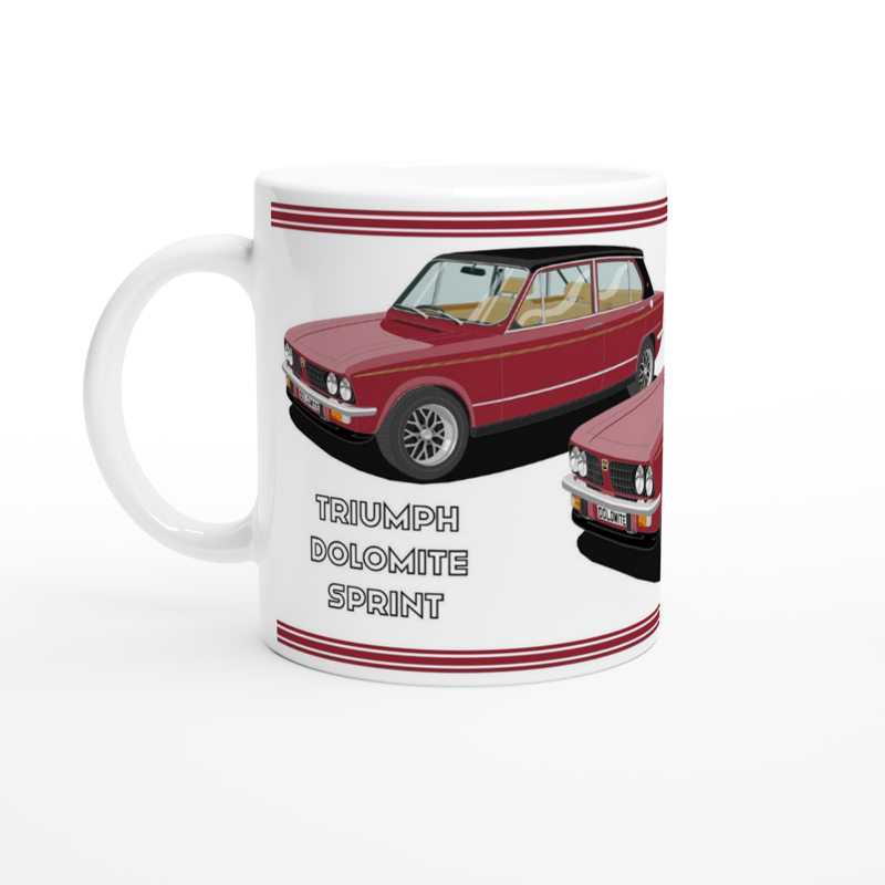 Triumph Dolomite Sprint in Dark Red Art Mug