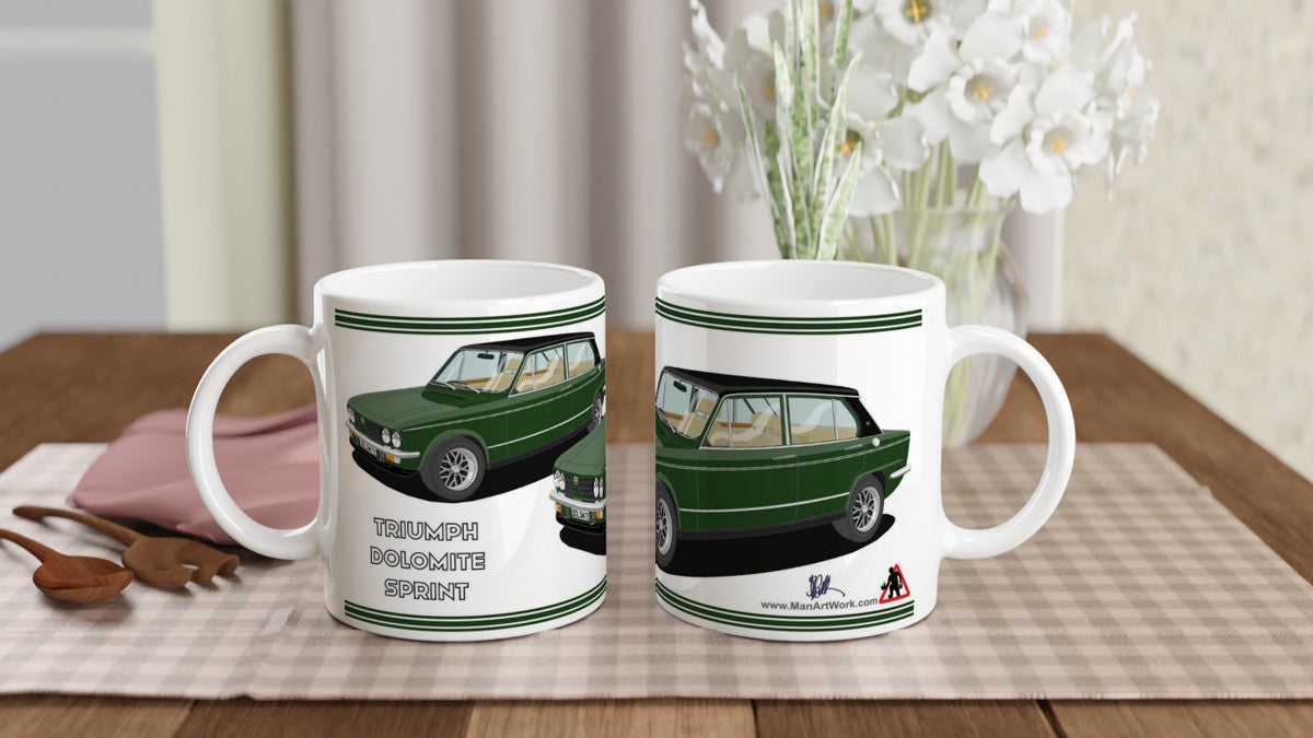 Triumph Dolomite Sprint in Green Art Mug