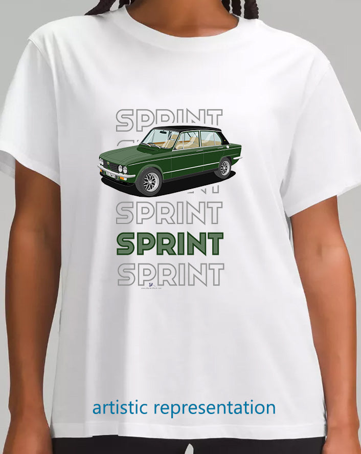 Triumph Dolomite Sprint in Green Art T Shirt (Words)