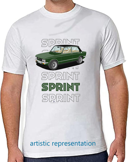 Triumph Dolomite Sprint in Green Art T Shirt (Words)