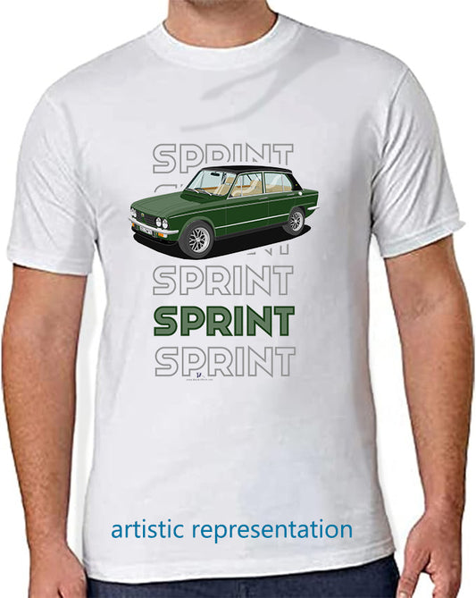 Triumph Dolomite Sprint in Green Art T Shirt (Words)
