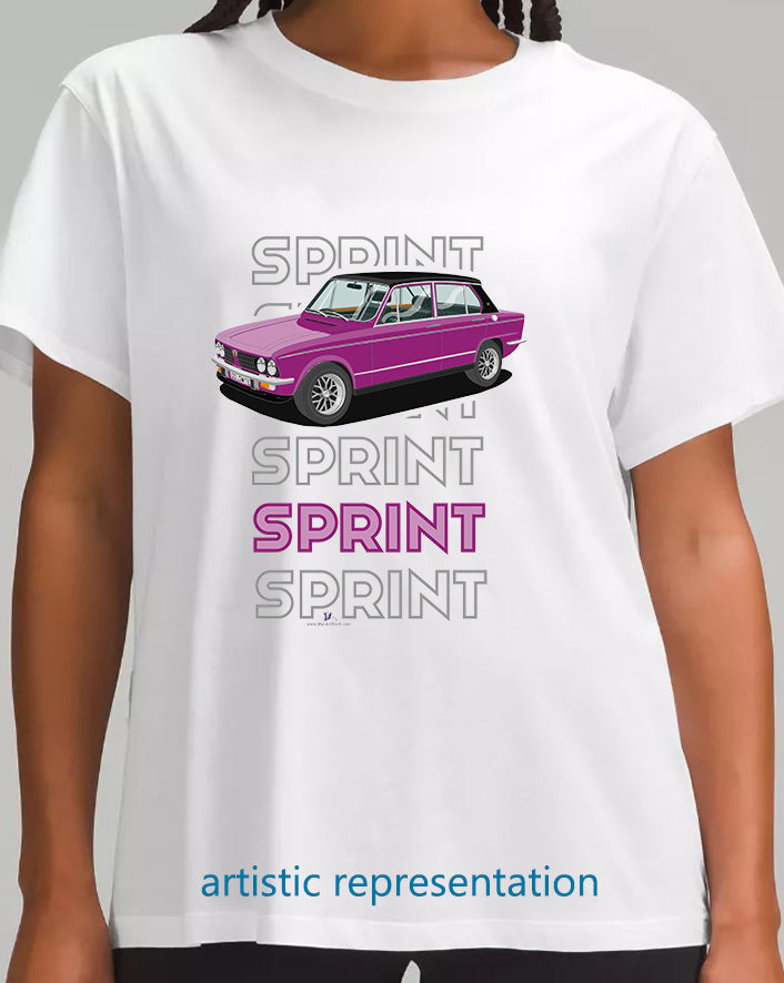 Triumph Dolomite Sprint in Magenta Art T Shirt (Words)
