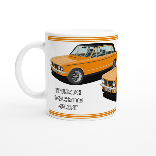 Triumph Dolomite Sprint in Orange Art Mug