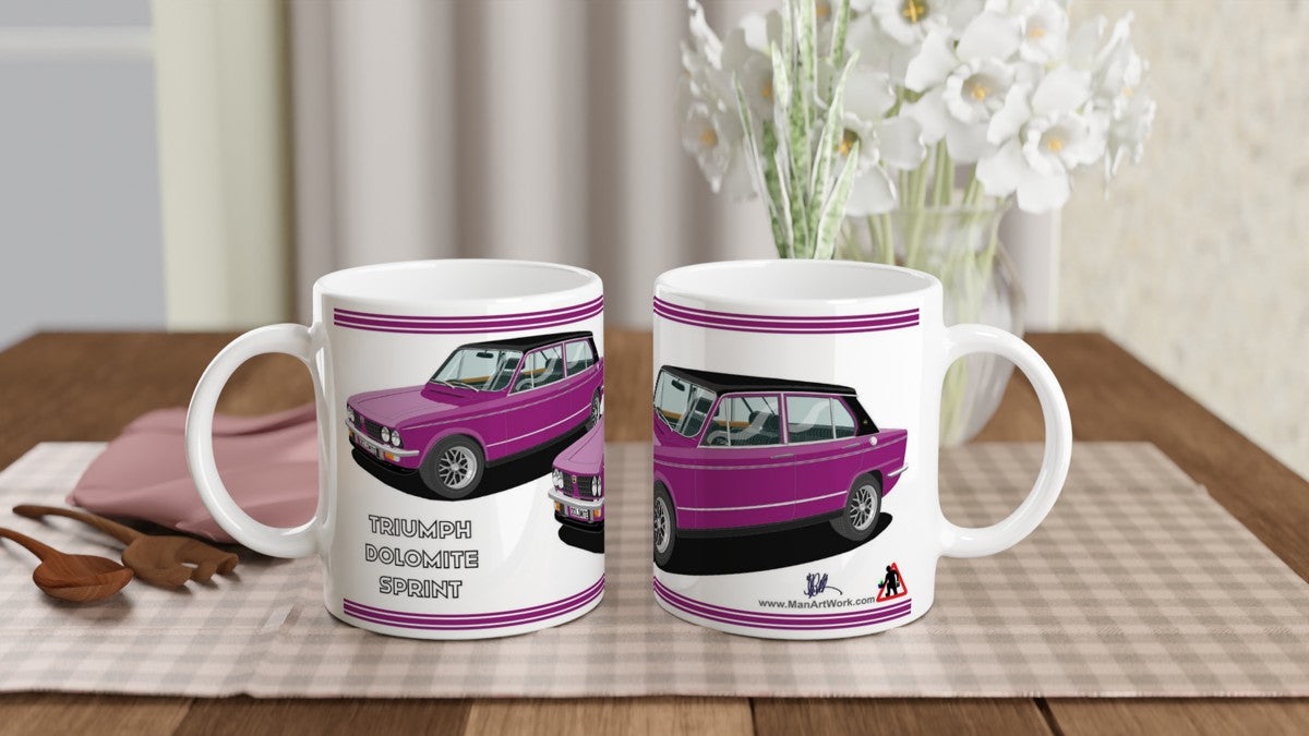 Triumph Dolomite Sprint in Purple Art Mug