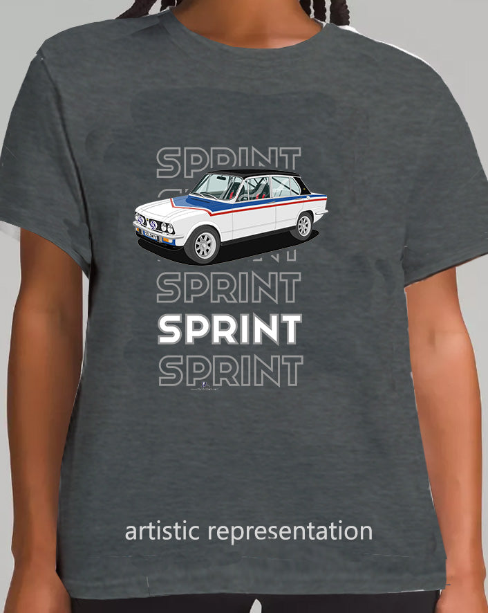 Triumph Dolomite Sprint in Rally Livery Art T Shirt (Words)