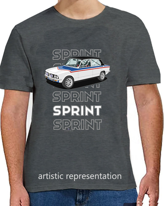 Triumph Dolomite Sprint in Rally Livery Art T Shirt (Words)