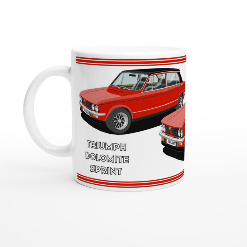 Triumph Dolomite Sprint in Red Art Mug