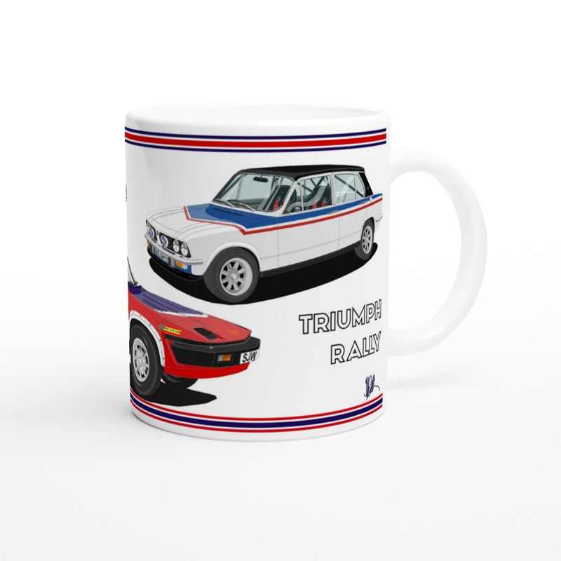 Triumph Rally Cars Art Mug 