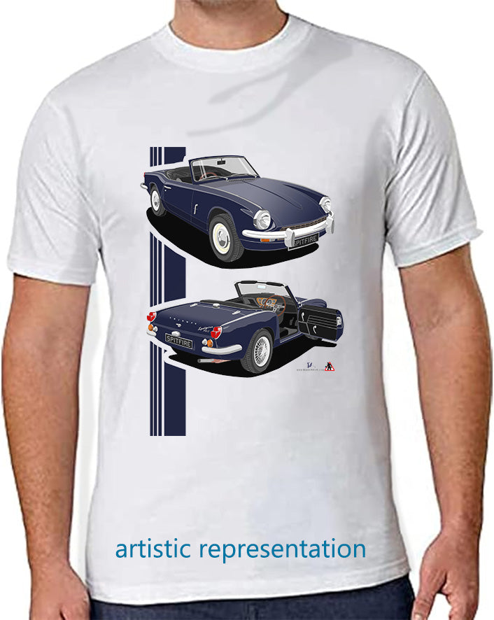 Triumph Spitfire Mk3 in Dark Blue T shirt