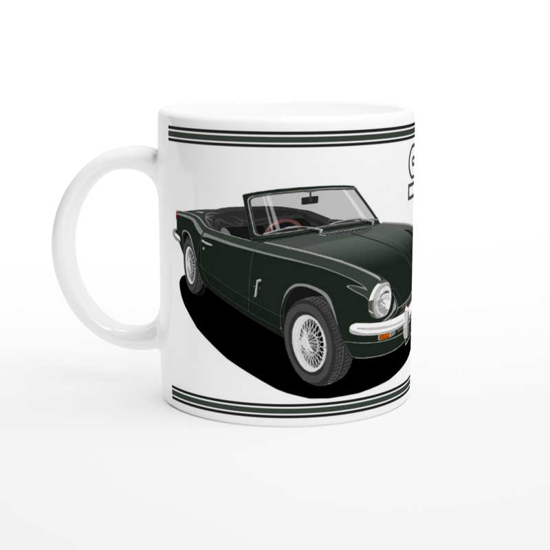 Triumph Spitfire Mk3 in Dark Green Art Mug