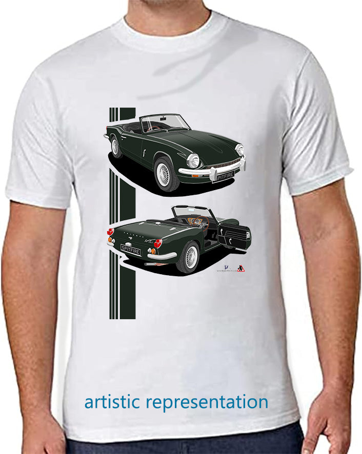 Triumph Spitfire Mk3 in Dark Green T shirt