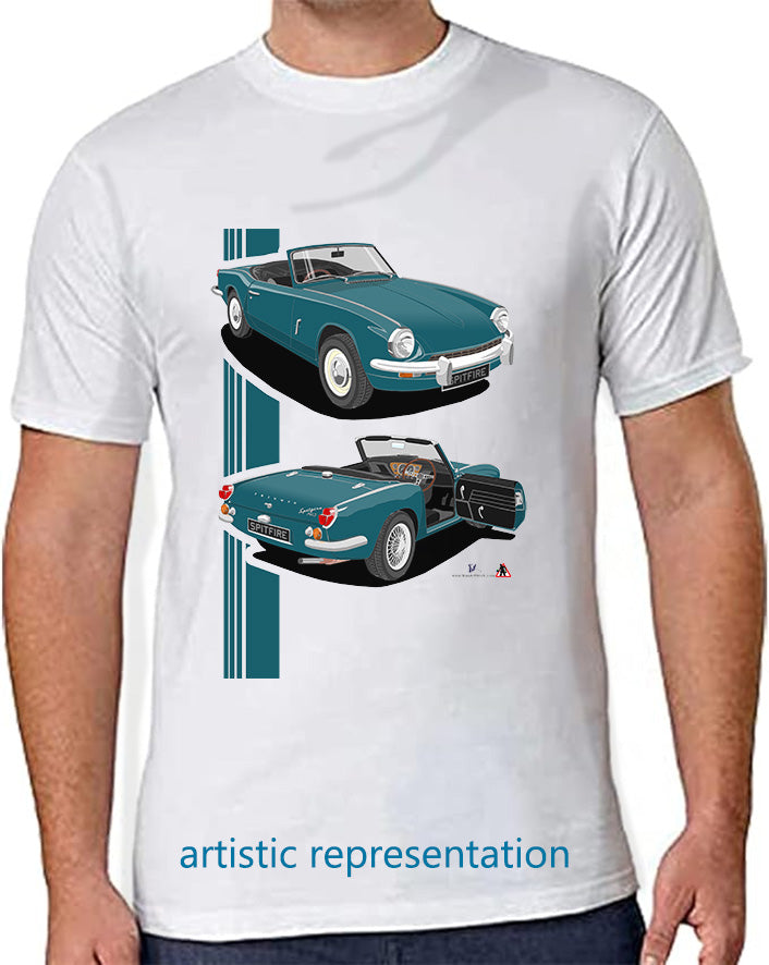 Triumph Spitfire Mk3 in Green-Blue T shirt