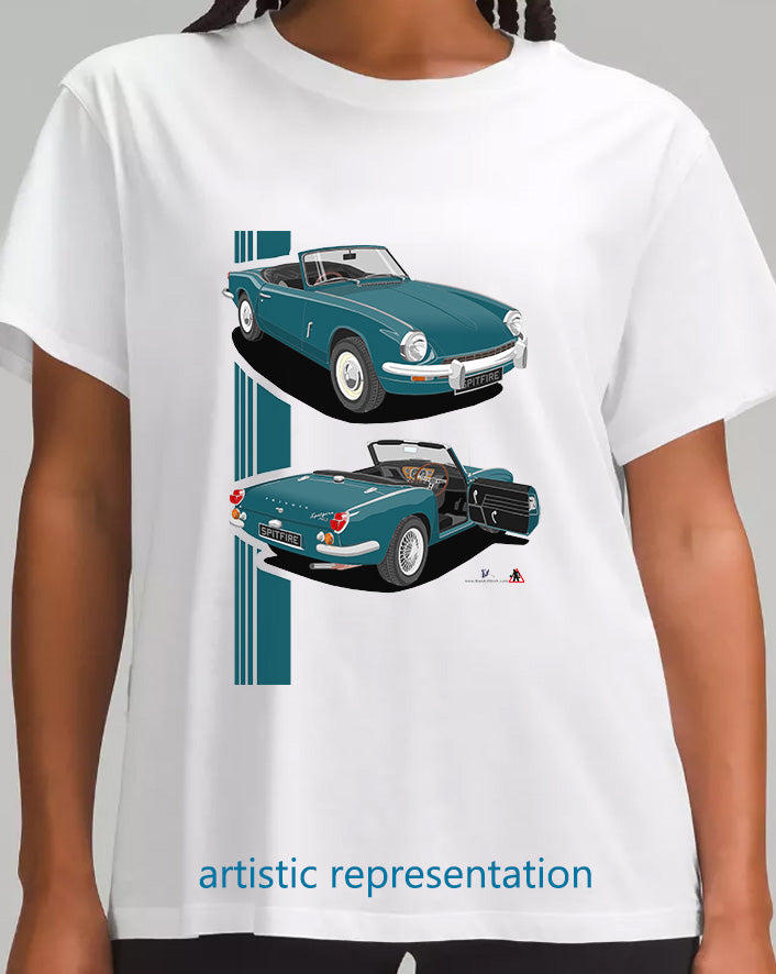 Triumph Spitfire Mk3 in Green-Blue T shirt