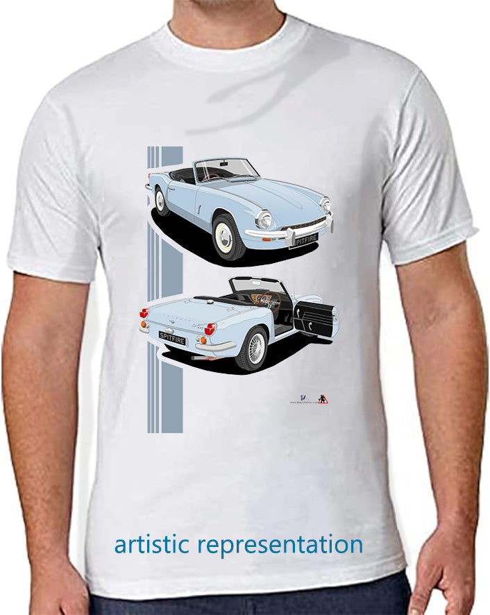 Triumph Spitfire Mk3 in Light Blue T shirt