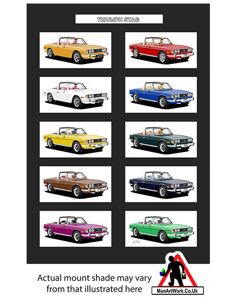 Triumph Stag A4 Art Print