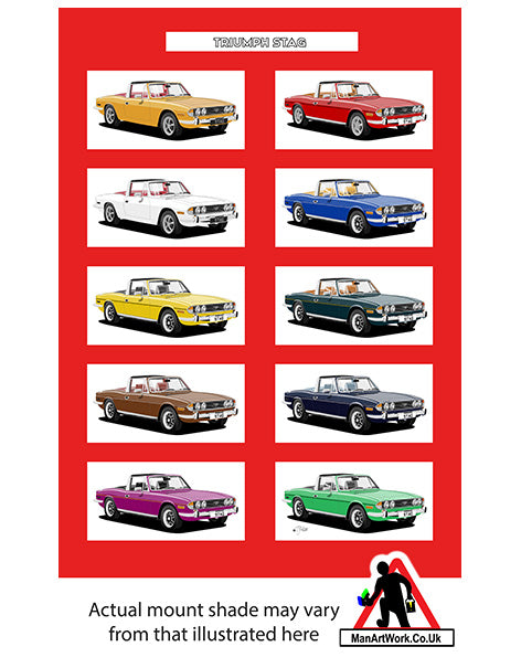 Triumph Stag A4 Art Print