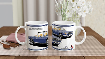 Triumph Stag Blue and Beige Car Mug