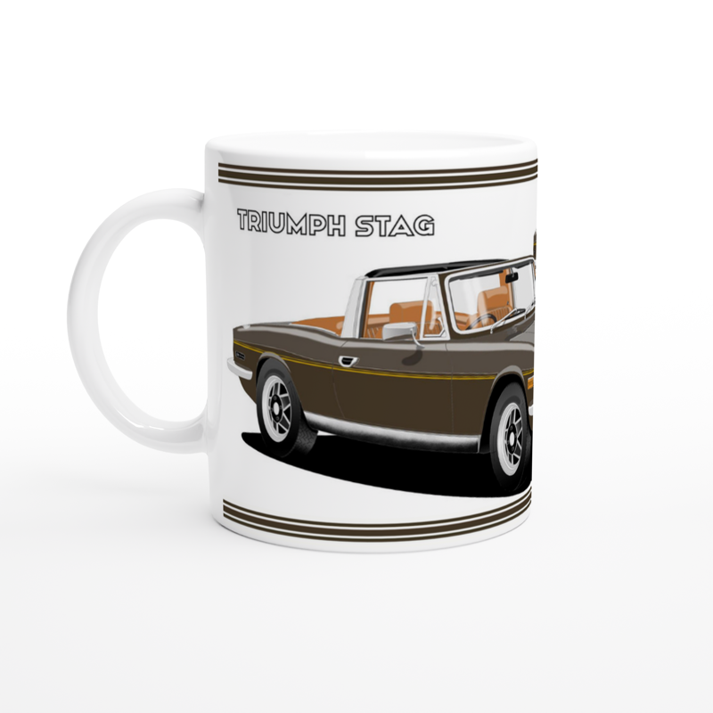 Triumph Stag  Brown and Tan Car Mug