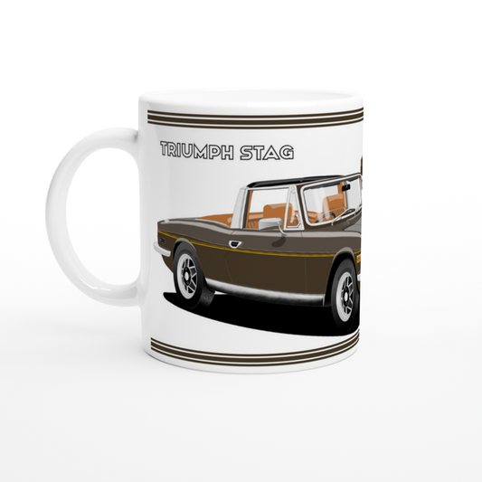 Triumph Stag  Brown and Tan Car Mug