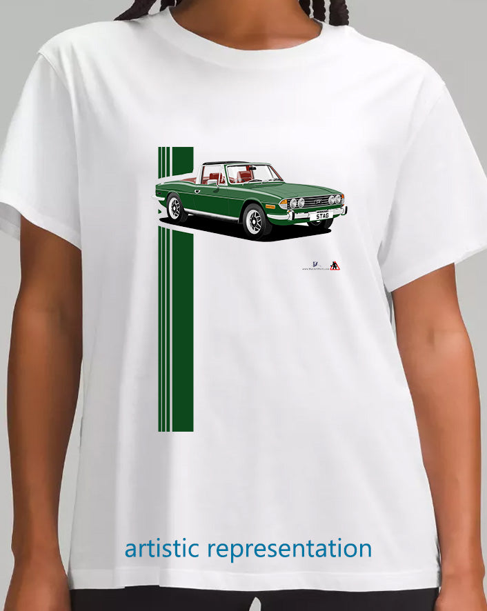 Triumph Stag in Green/Brown T Shirt