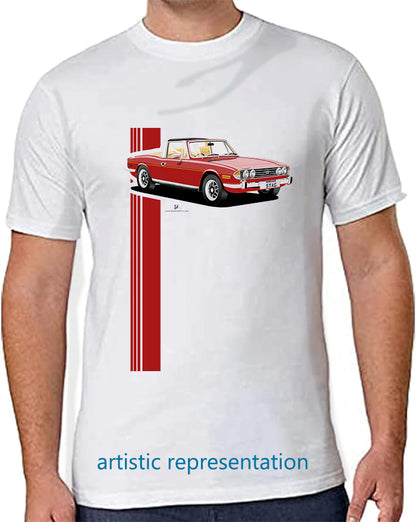 Triumph Stag in Carmine Red and Beige T Shirt
