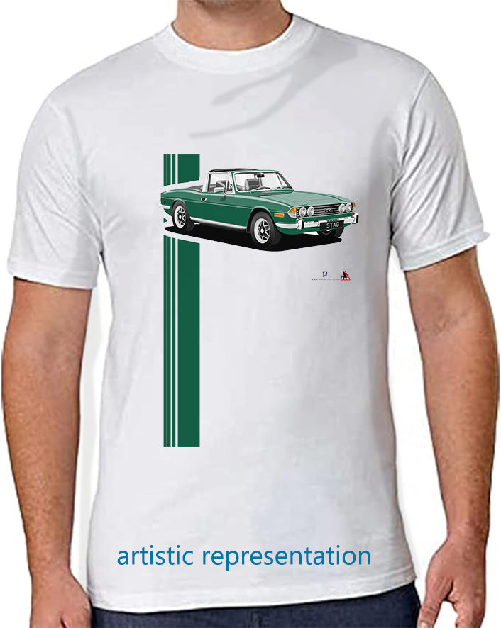 Triumph Stag in  Green/Black T Shirt