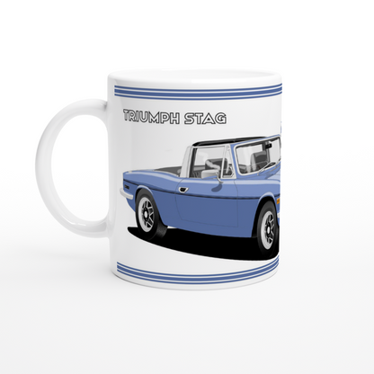 Triumph Stag Blue and Black Car Mug