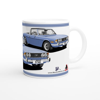 Triumph Stag Blue and Black Car Mug