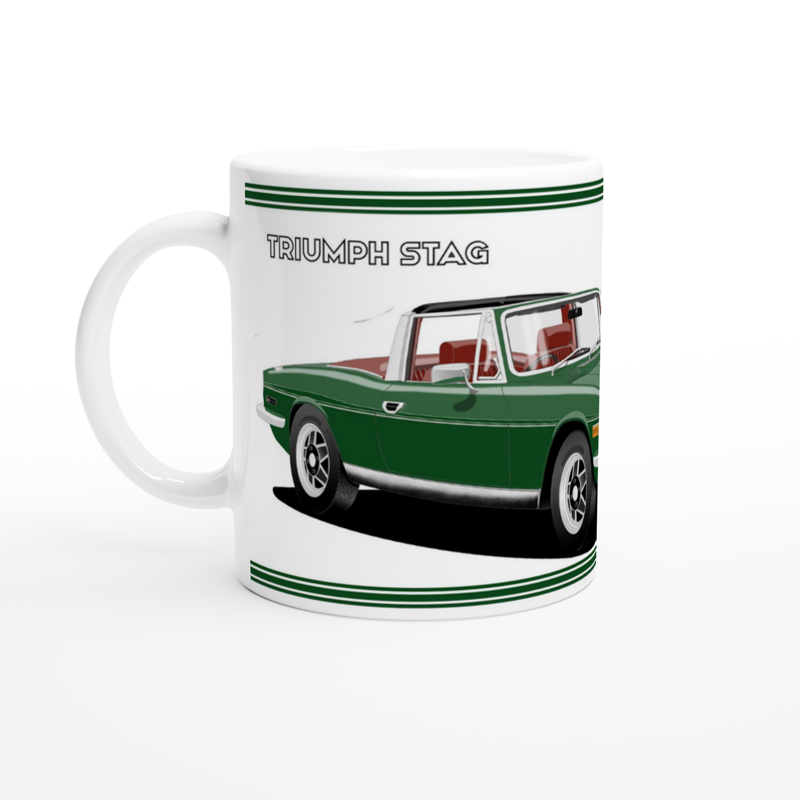 Triumph Stag Green and Brown Car Mug