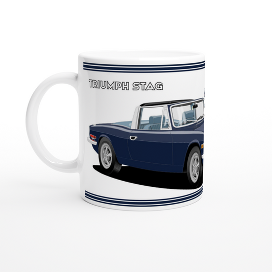 Triumph Stag Blue Car Mug