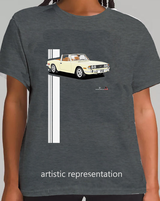 Triumph Stag in Cream/Tan T Shirt