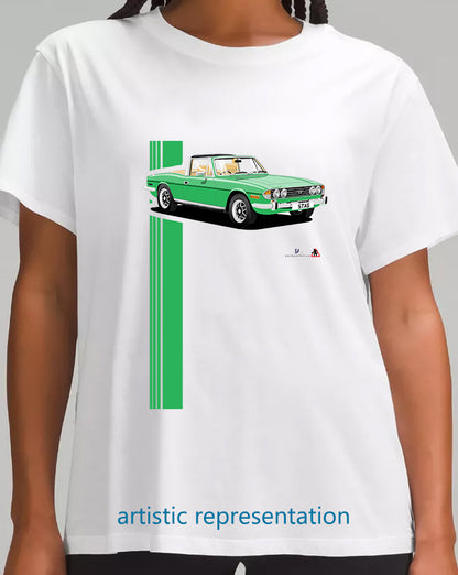 Triumph Stag in Bright Green/Beige T Shirt