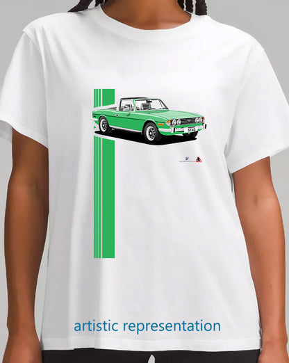 Triumph Stag in Bright Green/Black T Shirt