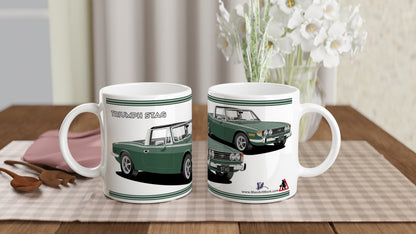 Triumph Stag L Green and Black Car Mug