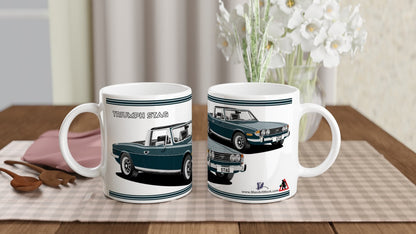 Triumph Stag  Green/Blue and Black Car Mug