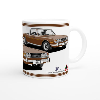 Triumph Stag  M Brown and Black Car Mug