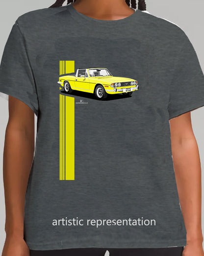 Triumph Stag in Mimosa Yellow and Black 73- 75 T Shirt