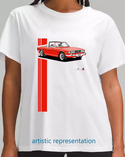 Triumph Stag in Pimento Red and Black 73-75 T Shirt