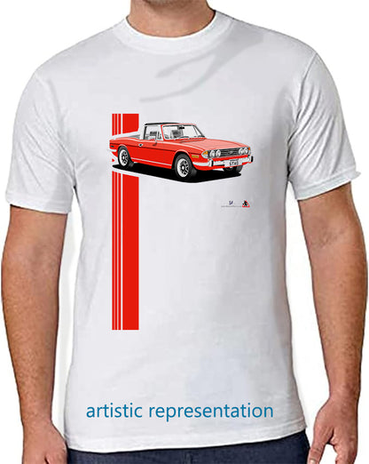 Triumph Stag in Pimento Red and Black 73-75 T Shirt