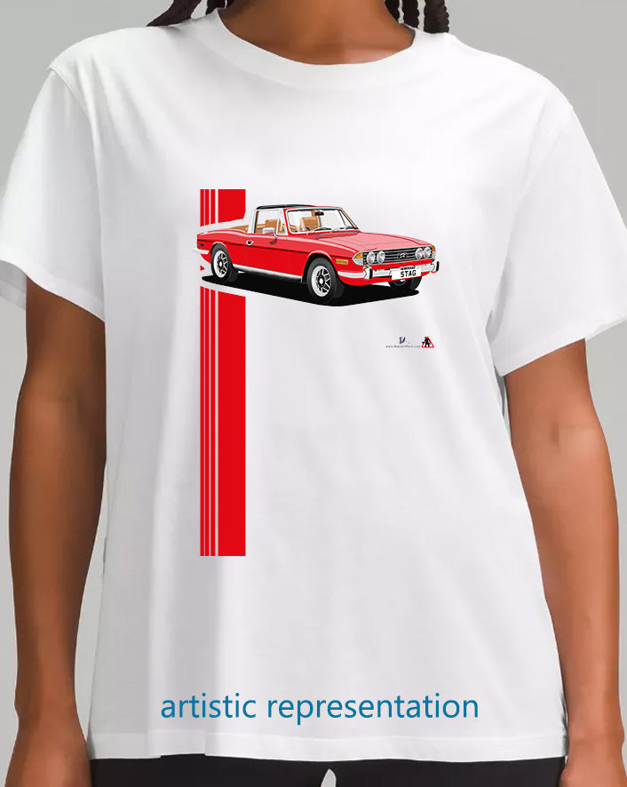 Triumph Stag in Red/Tan T Shirt