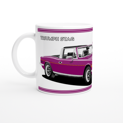 Triumph Stag  Purple and Black Car Mug