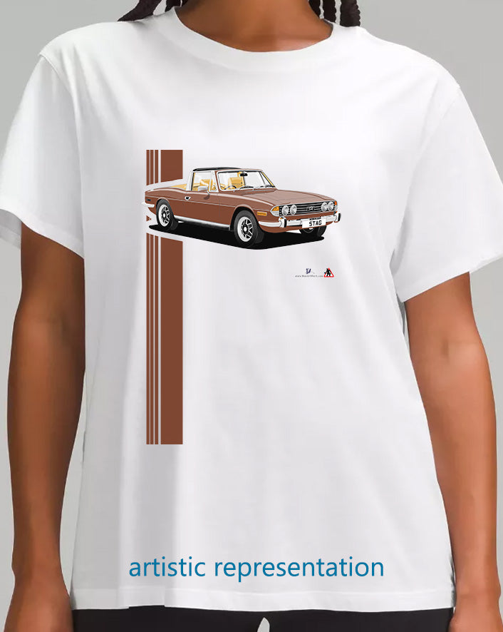 Triumph Stag in  Brown/Beige T Shirt