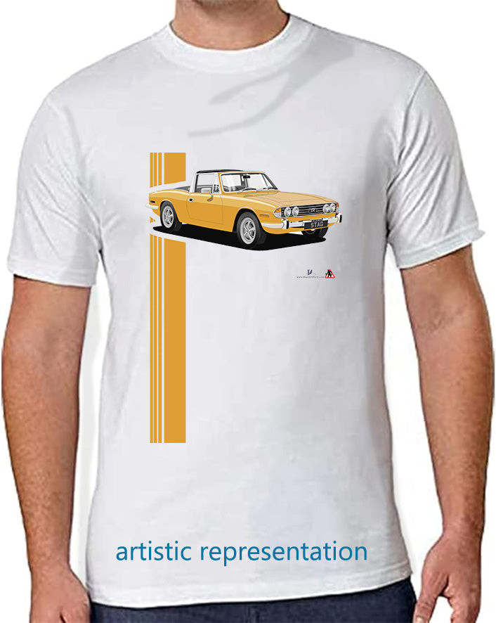 Triumph Stag in Orange/Black T Shirt